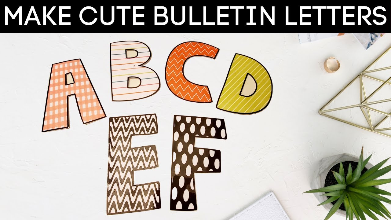 Display your creativity by making your own bulletin board letters. See a  step-by-step guide…