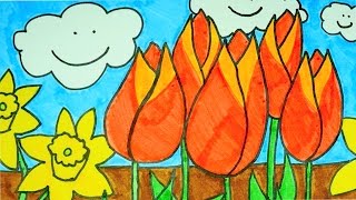How To Draw A Flower Garden | Kids Coloring Video
How To Draw A Flower Garden | Kids Coloring Video. How To Draw A Flower Garden | Kids Coloring Video