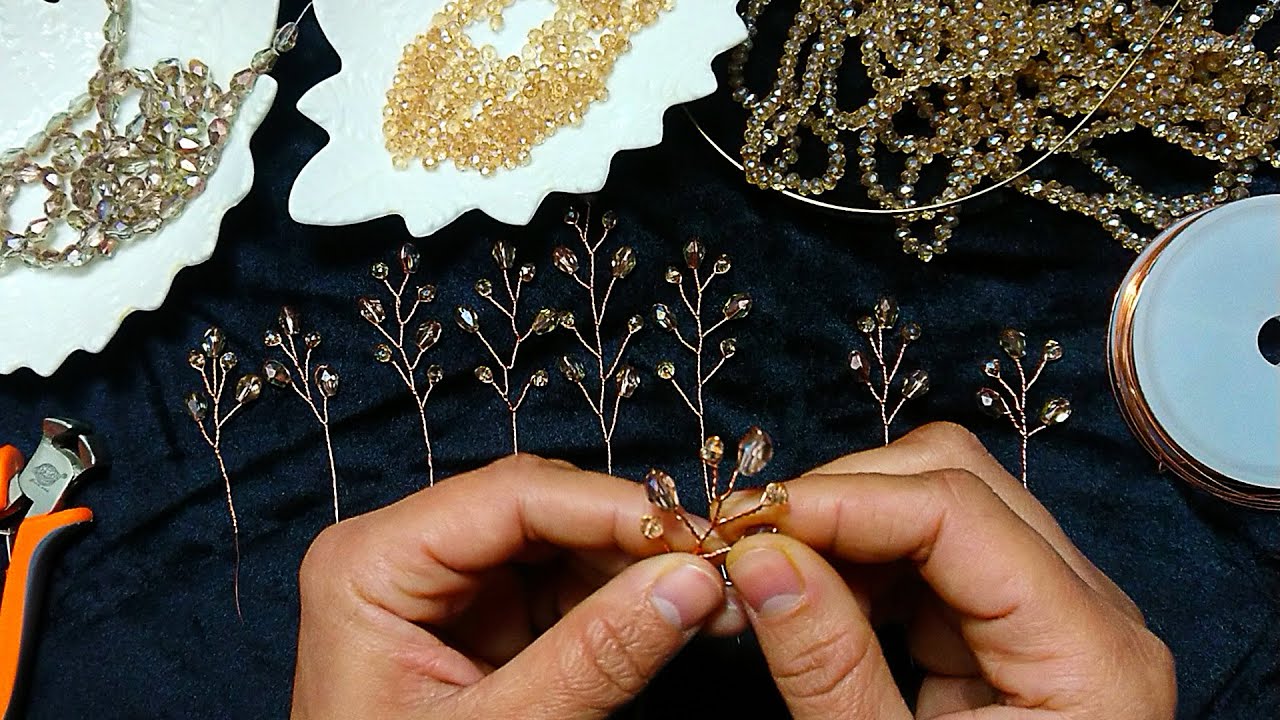 صنع تاج للعرائس  بالكريستال بطريقة سهلة وبالتفصيل