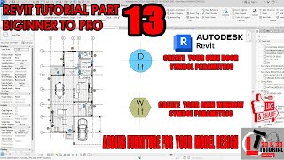 REVIT TUTORIAL PART BEGINNER TO PRO 13: CREATE DOOR TAG AND WINDOW TAG