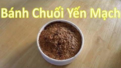 Bánh Chuối Yến Mạch Nướng Bằng Nồi Chiên Không Dầu