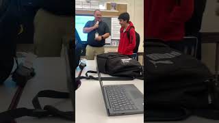 KID GETS CAUGHT SNEAKING INTO ANOTHER CLASS ROOM