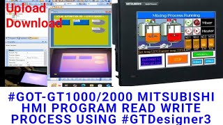 Famous #GOT-1000/2000 MITSUBISHI HMI PROGRAM READ WRITE PROCESS USING #GTDesigner3 Net Worth