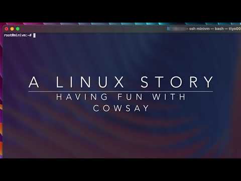 A Linux Story: Having Fun with cowsay