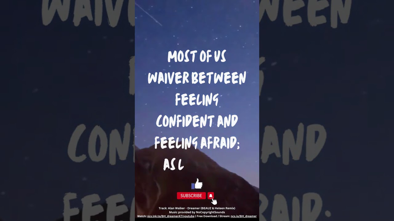 A Little Boost Of Confidence. 