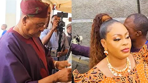 Moment Actors Yinka Quadri &Mama Awero Surprise Shola Kosoko &Her Father Jide Kosoko at the Naming