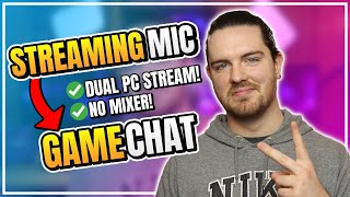 How To Talk In Game Chat With A Dual PC Streaming Set Up! 1 Mic, No Mixer Needed! screenshot 4