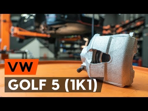 How to change front brake caliper on VW GOLF 5 (1K1)