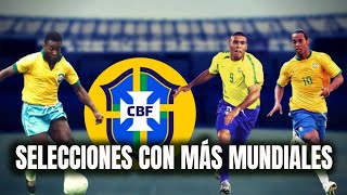 Las 10 Selecciones con más Mundiales Jugados en la Historia ⚽