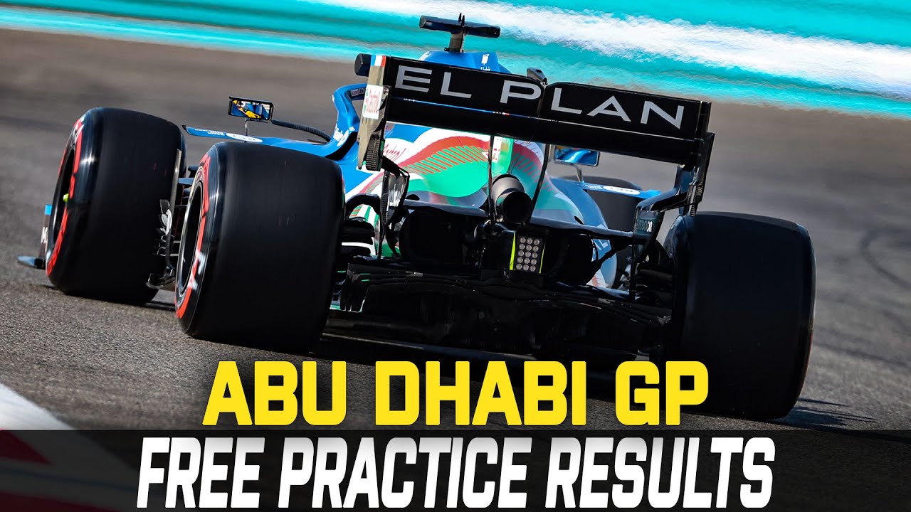 F1 2021 ABU DHABI GP Free Practice Results