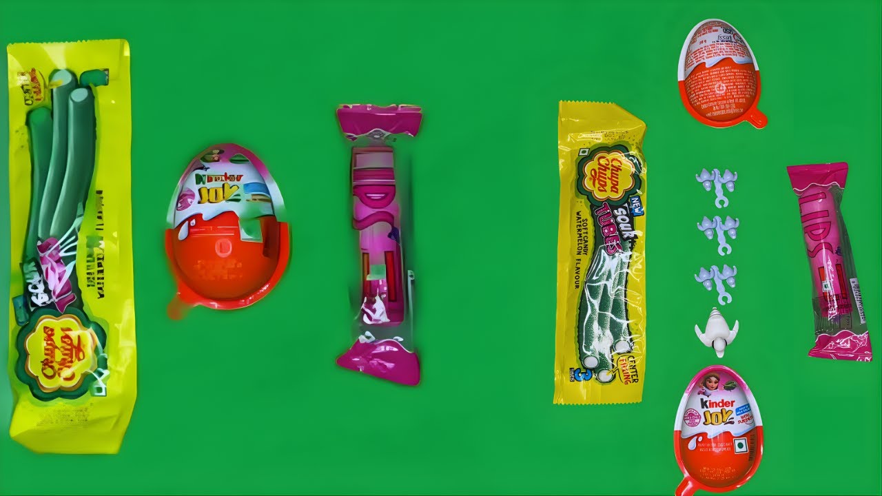 ASMR: Satisfying Video Most Popular Candy Unpacking Kinder-joy Lollypops Unboxing