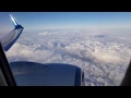 Взлёт Boeing 737-800 аэродром Франкфурт, Германия. Проход сквозь облака. Земля на ладони.