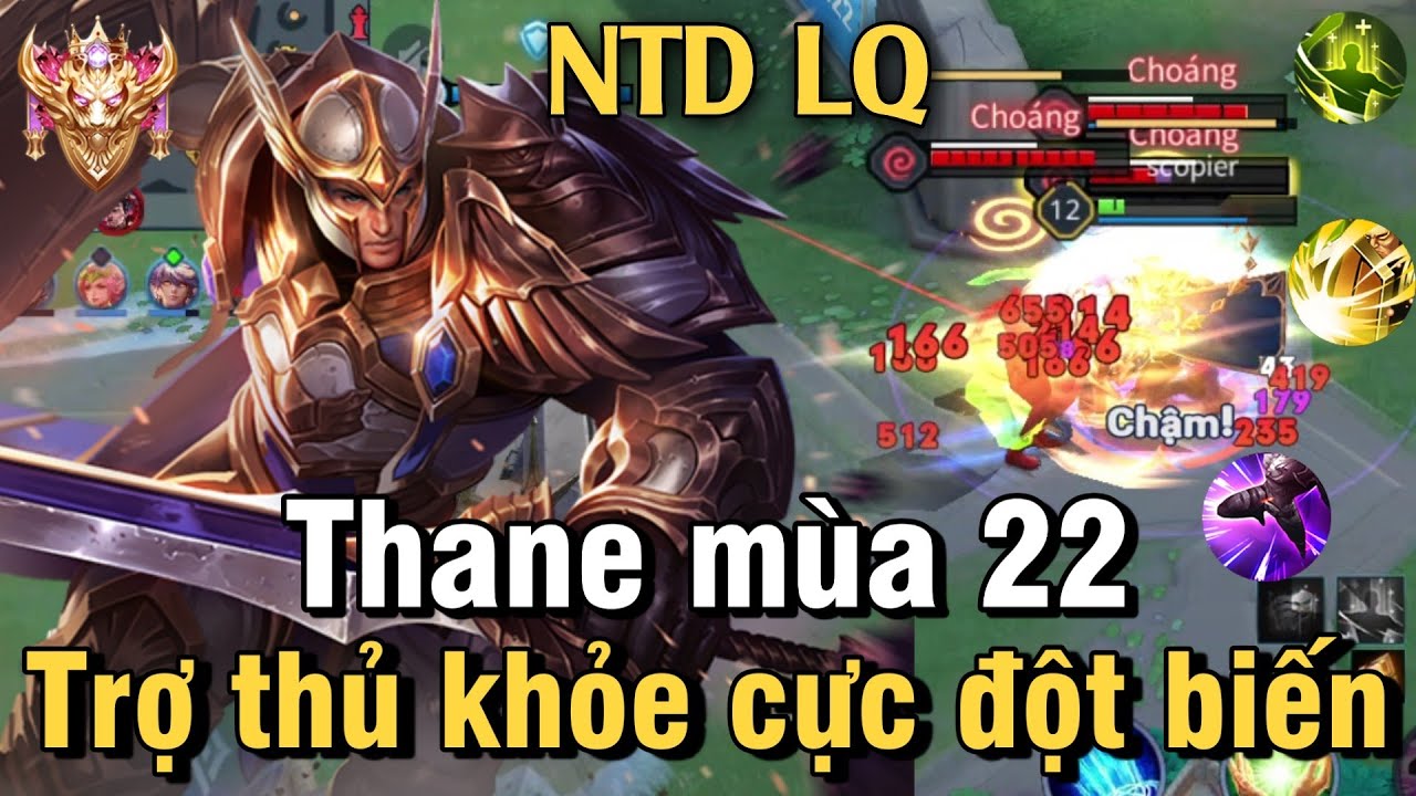 Thane Mùa 22 Liên Quân Mobile | Cách Chơi, Lên Đồ, Phù Hiệu, Bảng Ngọc Cho Thane Mùa 22 Đi Sp NTD LQ