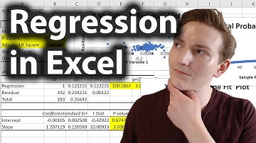 Regression in Excel | Simple Linear Regression | Single Index Model example in Excel