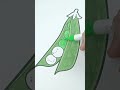 Cutest Peas Ever!🫛💚🎨#art #drawing #coloring #satisfying #shorts#asmr