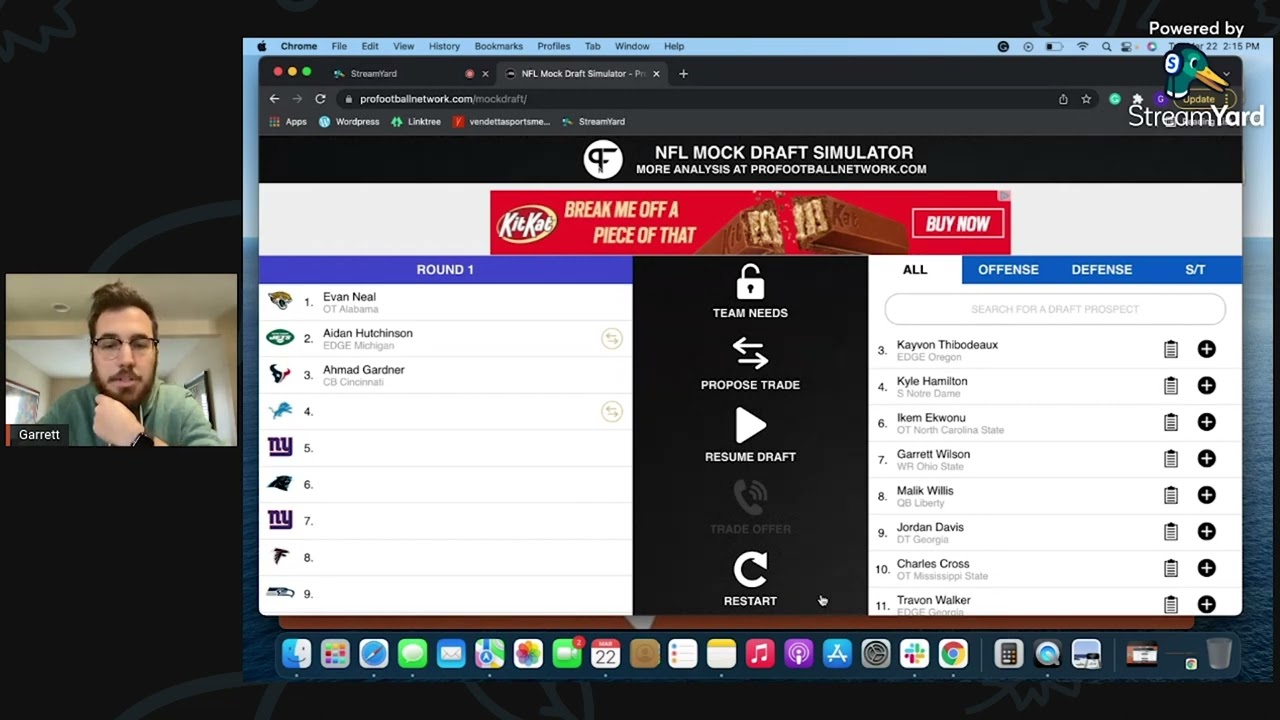 Detroit Lions 2022 NFL Mock Draft Simulator - Vendetta Sports Media