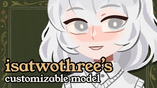 Isa's Customizable Vtuber Model | Showcase