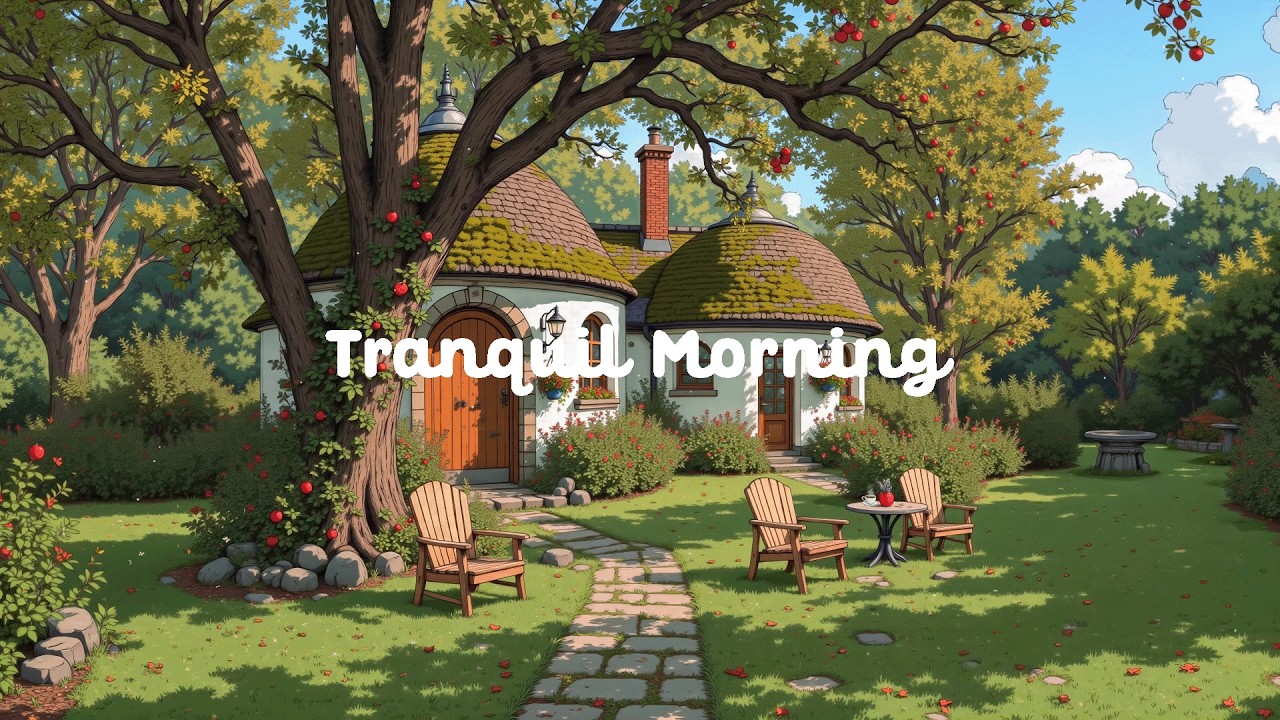 A Tranquil Morning to get Positive Routine ⛅ Start your day with Lofi Hip Hop (study / read / write)