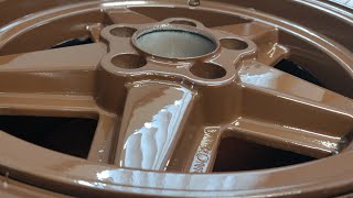 Restoring vintage Ronal rims with Rust-Oleum & Max 2k clear Mercedes 190e euro spec manual part2