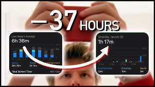 Cutting my Screentime by 74 5 in 10 weeks that s 37 hours per week