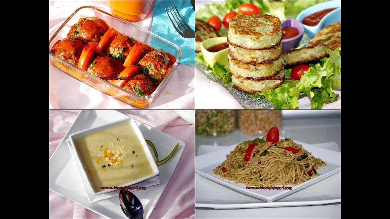 اربع وصفات للعشاء لذيذة متميزة وسهلة التحضير +صلصة البيستو