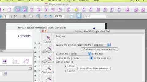 PitStop Pro 09 Add Page Numbers