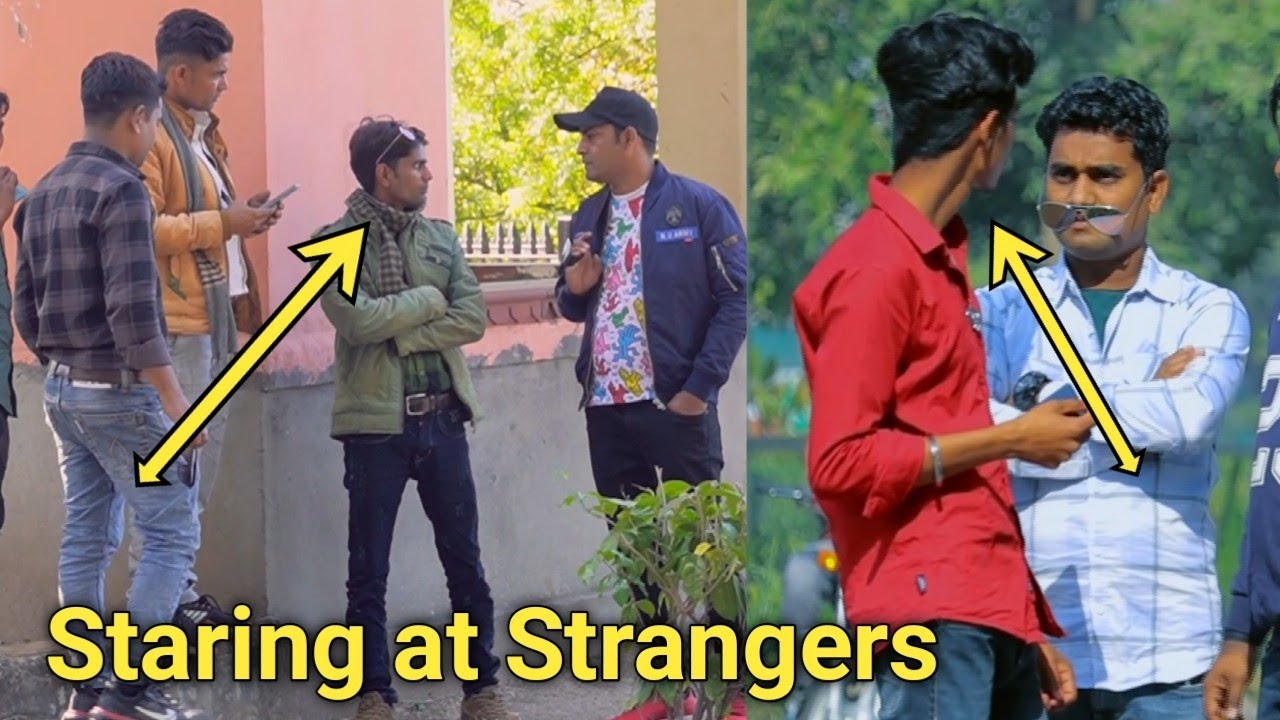 Staring At Strangers Prank Part 2 | Fajita Tv | Pranks in India - YouTube