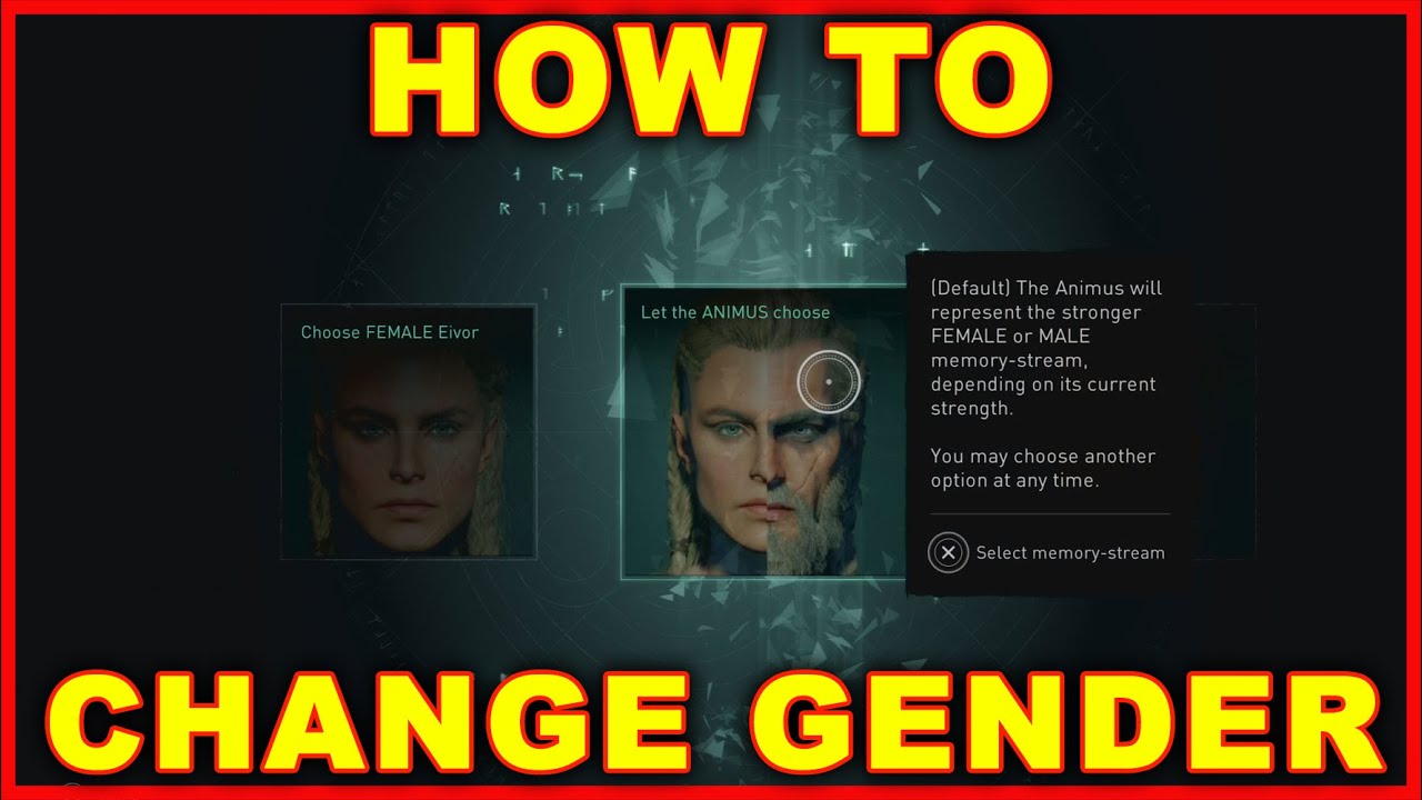 Assassin's Creed Valhalla - change gender: Let the Animus choose explained,  and how to change between male and female Eivor appearances at any time