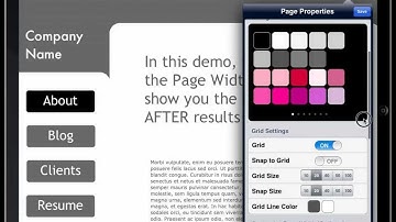 How to manually adjust page width - Creating Web Page with HTML Egg on the iPad
