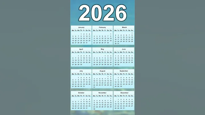 2026 Calendar
