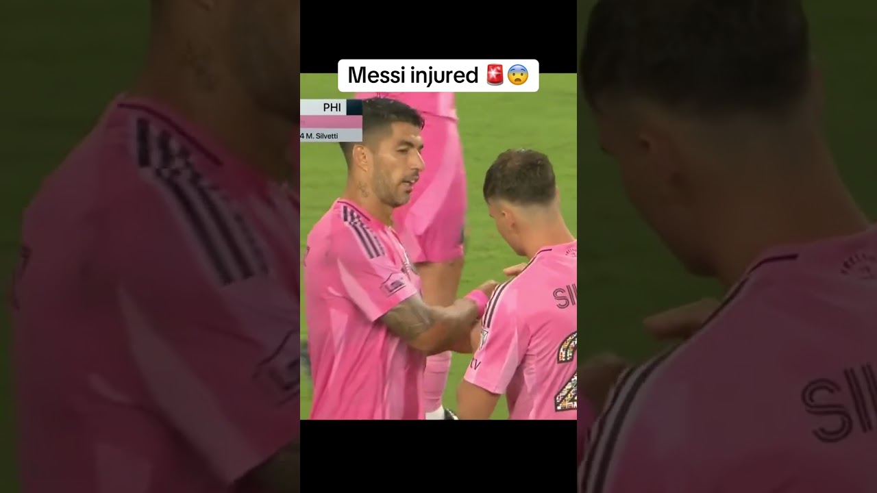Lionel Messi grabbed the back of his leg, asked for sub & went down the tunnel (via MLS on Apple TV)