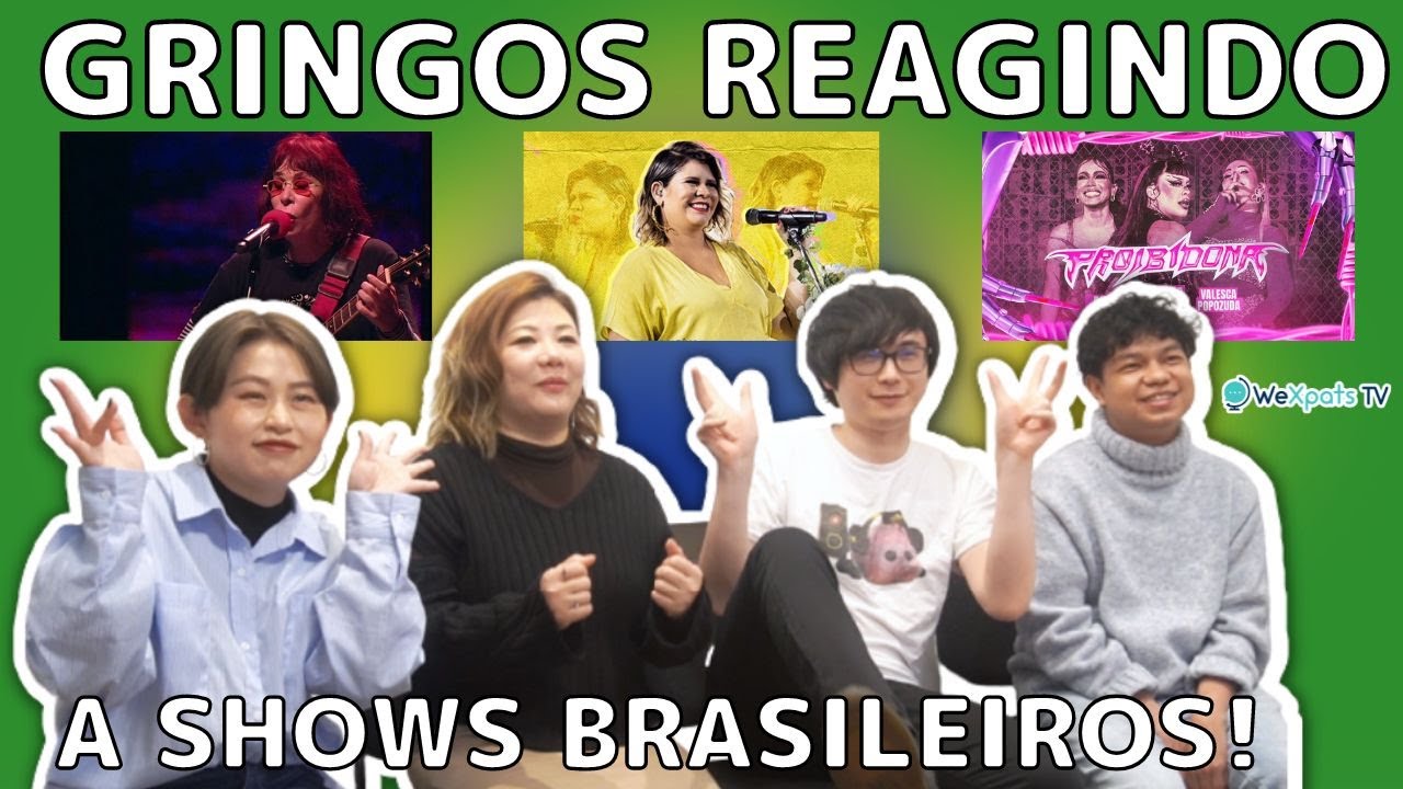 Gringos reagindo a shows brasileiros!