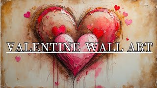 Vintage Valentine TV Art Romantic Vintage Wall Art Canvas Backgrounds