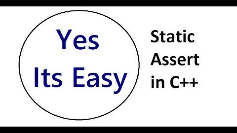 Static Assert in C++ | With Code Example | #Yes_Its_Easy