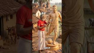 😱Budda na Kya bna diya🔥 | Messi Wooden statue | #trending #woodscraft #viral #ai #football