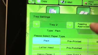 MX Sharp Change tray setting