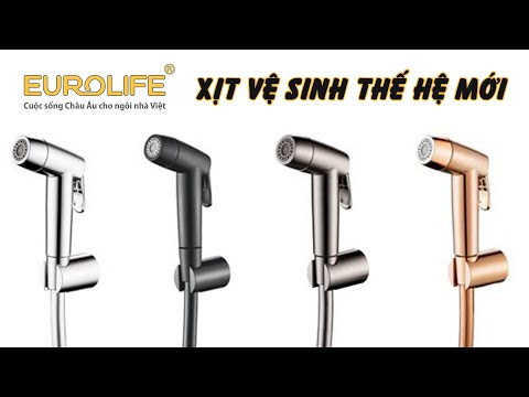 Video Xịt vệ sinh thế hệ mới, 2 chế độ chảy, khóa thông... - youtube