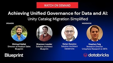 Webinar - Achieving Unified Governance for Data and AI: Unity Catalog Migration Simplified.