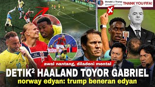 Haaland Shoves Gabriel, 120km/h Power Shot Stuns Brazil: Trump Ruins World Cup Mood, World Protests