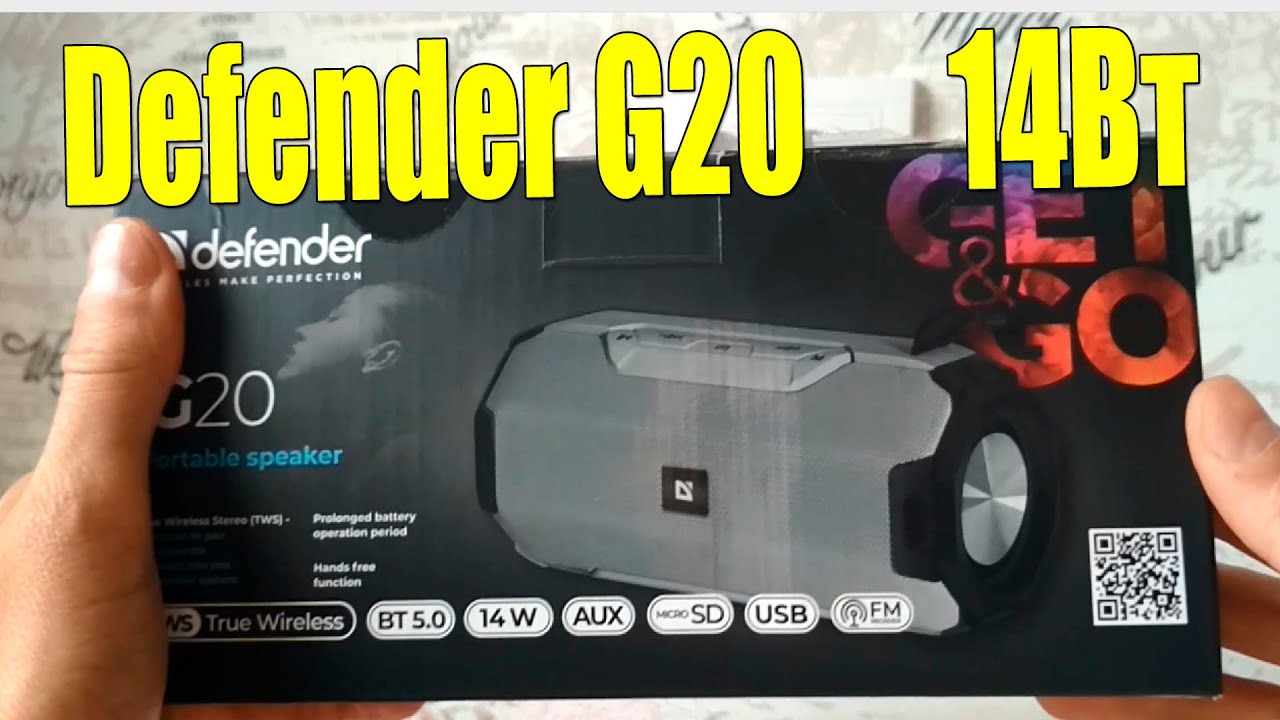 Портативная колонка DEFENDER G20 (ДЕФЕНДЕР). Обзор. Звук. Цена ...