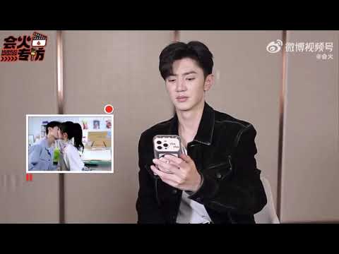 chen zheyuan react  all of his kissing scene 😗 hidden love chenzheyuan interview