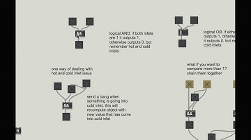 More uses of basic logic objects in Max