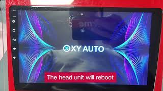 how to reboot car android stereo via rst button?