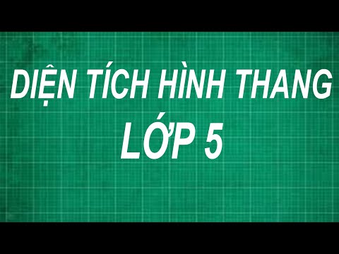 Công thức cách tính diện tích hình thang lớp 5 | toán lớp 5