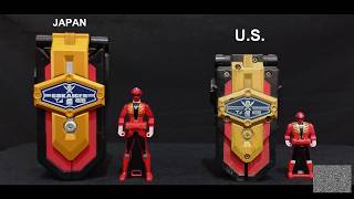 Gokaiger vs Super Megaforce (henshin device comparison) Mobirates and Legendary Morpher.