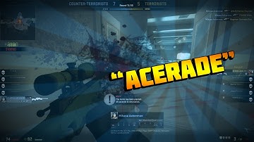 CS:GO Competitive | 1v4 clutch + AWP Ace + Wall Bang