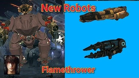 War Robots Test Server New Robot Prototype IQSTR Flamethrower