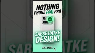 Nothing Phone (4a) Pro Under ₹40,000! 🤑 Shocking Features! #Tech #shorts #budgetphone