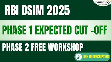 RBI DSIM 2025 Phase 1 expected cut -off, Memory based qs analysis