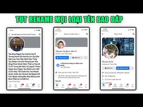 Video Tut Rename Facebook Mọi Loại Tên Bao Đáp - Rename Tích... - youtube